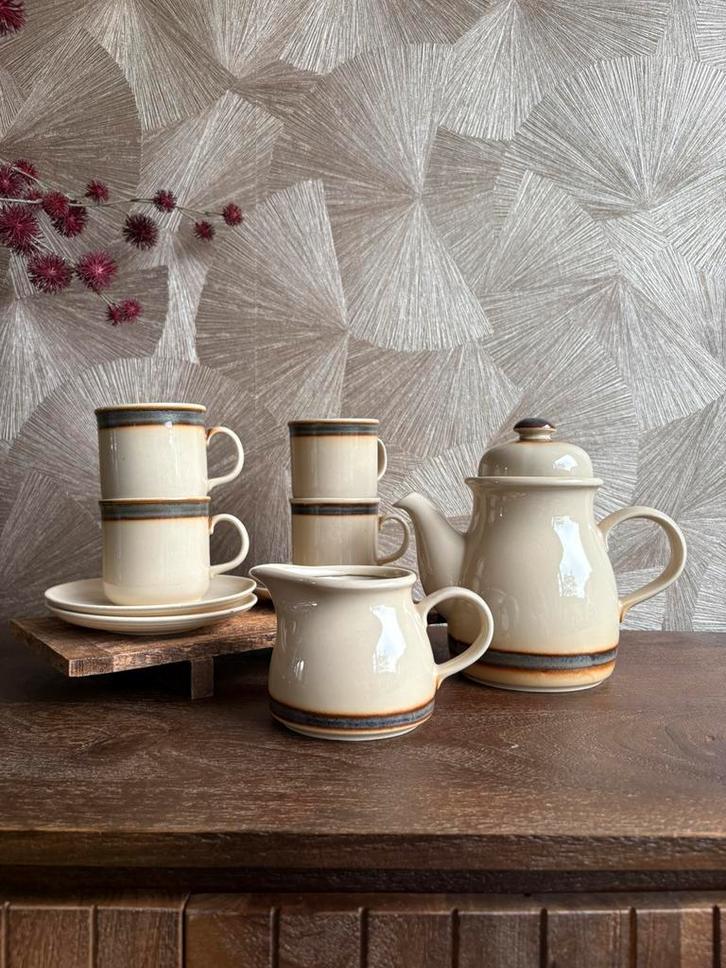 Vintage 70s Koffieservies - CP Colditz Porzellan GDR, Antiek en Kunst, Antiek | Servies compleet, Ophalen of Verzenden