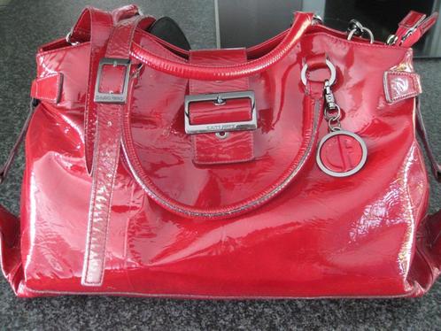 Werk-/ Laptoptas in rood lakleer van Claudio Ferrici., Computers en Software, Laptoptassen, Zo goed als nieuw, Aktetas, 15 inch