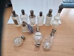 10 stuks zilver parfum flesjes, Verzamelen, Ophalen of Verzenden, Gebruikt, Miniatuur