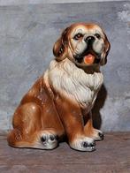 Oude vintage italiaanse Sint bernard hond beeld, Ophalen of Verzenden, Gebruikt, Dier