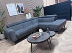 ZGAN Trendy Hoekbank - Elektrische - Donker Grijs - 265x225, 250 tot 300 cm, -, -, Elektrische lounge hoekbank hoofdsteunen modern donker grijs