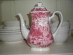 Romantic England koffiepot roze/rood, Antiek en Kunst, Ophalen of Verzenden