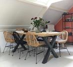6 mooie eetkamerstoelen riet rotan, Huis en Inrichting, Stoelen, Ophalen, Riet of Rotan, Overige kleuren, Zo goed als nieuw