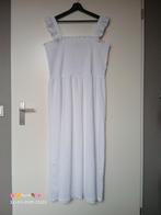 stretch jurk gesmokt wit bonprix maat 52-54, Kleding | Dames, Grote Maten, Bonprix, Verzenden, Zo goed als nieuw, Wit
