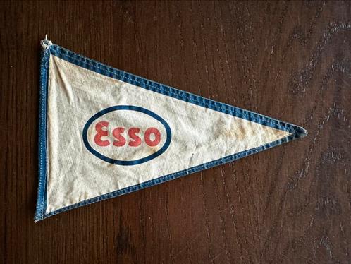 Origineel dubbelzijdig Esso vaantje. Afm: 25x15 cm. Netjes!, Verzamelen, Automerken, Motoren en Formule 1, Gebruikt, Formule 1