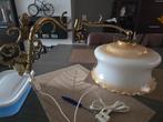 Vintage Plafondlamp met Gouden Details, Antiek en Kunst, Ophalen of Verzenden
