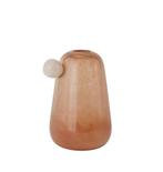 Ojoy Living Inka Vaas Amber - Nieuw, Overige kleuren, Nieuw, Ophalen of Verzenden, Glas
