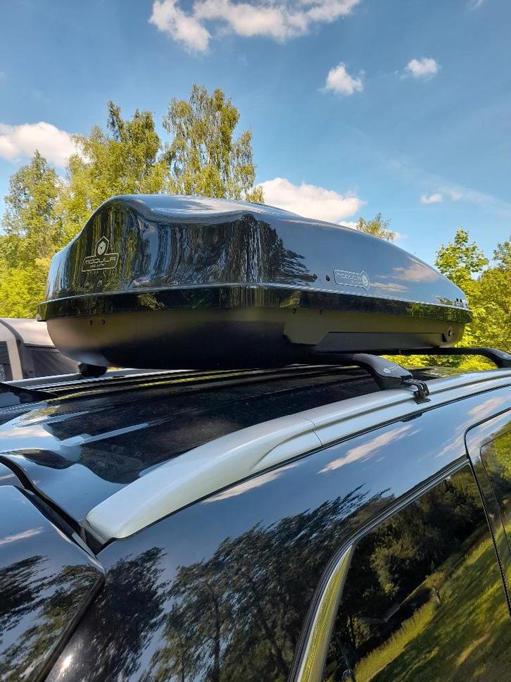 dakkoffer met dakdragers, Auto diversen, Dakkoffers, Zo goed als nieuw, Ophalen