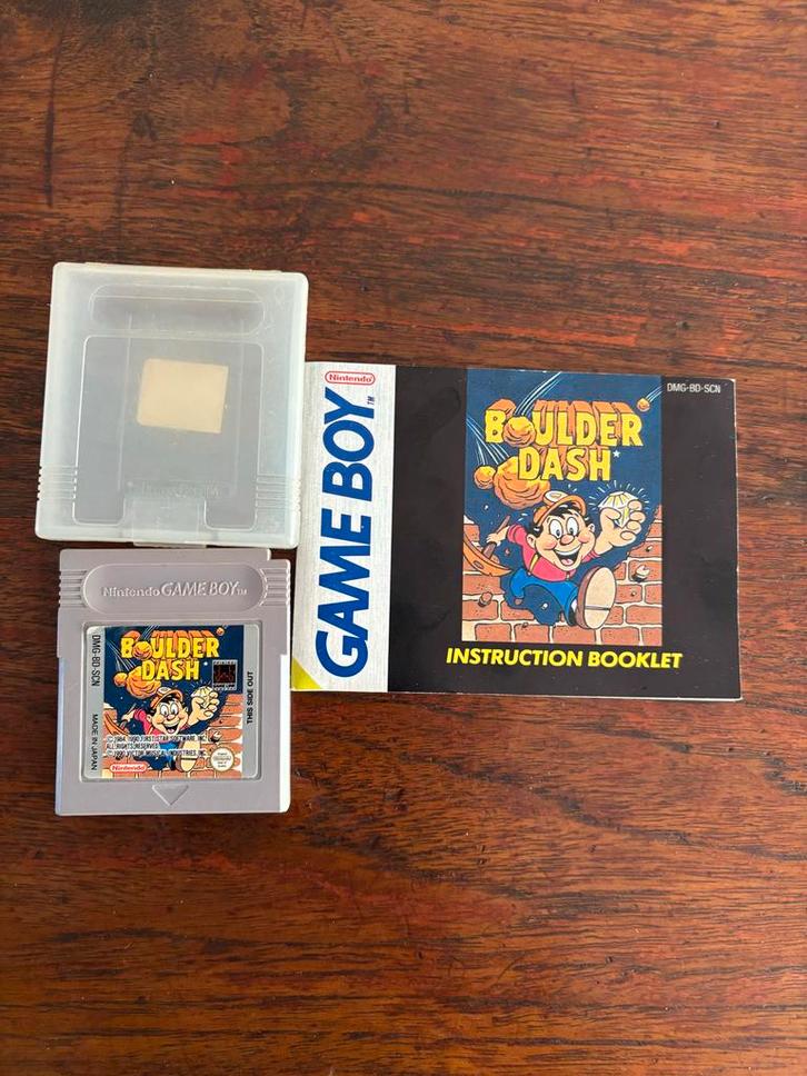 Boulder Dash Game Boy compleet, Spelcomputers en Games, Games | Nintendo Game Boy, Gebruikt, Puzzel en Educatief, 1 speler, Ophalen of Verzenden