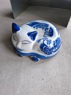 Porseleinen design poes delft blauw, Antiek en Kunst, Ophalen of Verzenden
