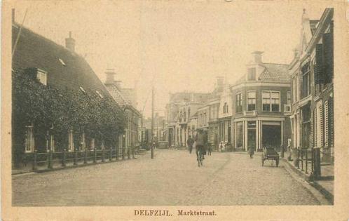 (380-818-025) Delfzijl Marktstraat, Verzamelen, Ansichtkaarten | Nederland, Groningen, Verzenden
