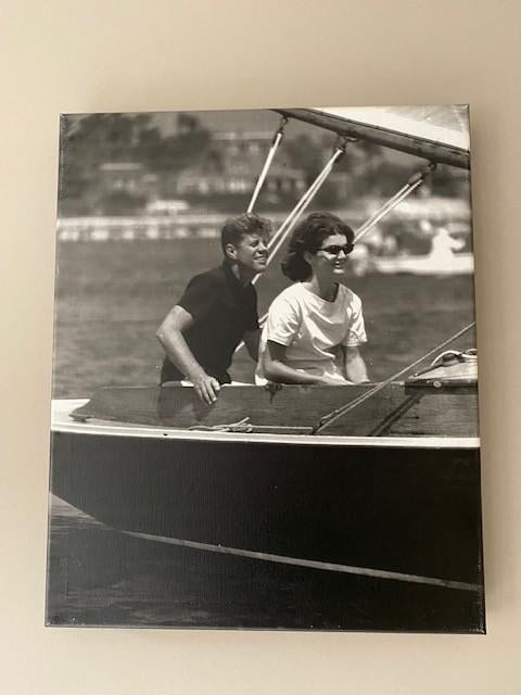 2 x Foto op canvas John en Jacky Kennedy, Ophalen of Verzenden, Zo goed als nieuw, Foto of Poster, 50 tot 75 cm