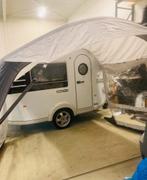 Mooi T@b , white , met toilet Panorama luifel, Caravans en Kamperen, Caravans, 70 kg, Rondzit, Tot en met 2, Bedrijf