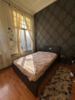 Bed, Zwart, Tweepersoons, Ophalen of Verzenden, 200 cm