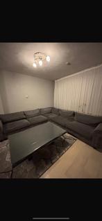 Hoekbank, Huis en Inrichting, Banken | Bankstellen, Ophalen, Gebruikt, Vierpersoons of meer