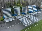 Campingstoelen 5 stuks. 3 om 2. 2 met voetenbank, Caravans en Kamperen, Kampeermeubelen, Ophalen, Zo goed als nieuw, Campingstoel