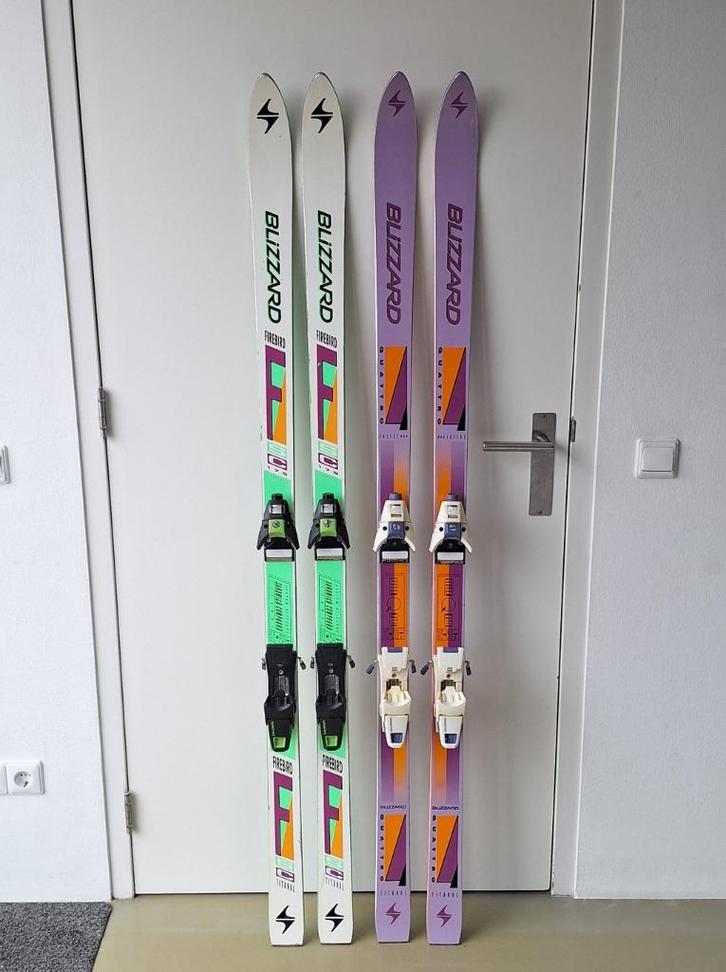 vintage Blizzard Firebird SC of Quattro 175 ski's 100€/paar, Sport en Fitness, Skiën en Langlaufen, Gebruikt, Ski's, Skiën, Overige merken