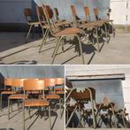 Tubax schakelstoelen – RAW industrials (120 op voorraad), Gebruikt, Bruin, Ophalen of Verzenden, Vijf, Zes of meer stoelen