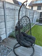 ZGAN zwarte hangstoel, Tuin en Terras, Tuinstoelen, Ophalen of Verzenden, Zo goed als nieuw, Metaal