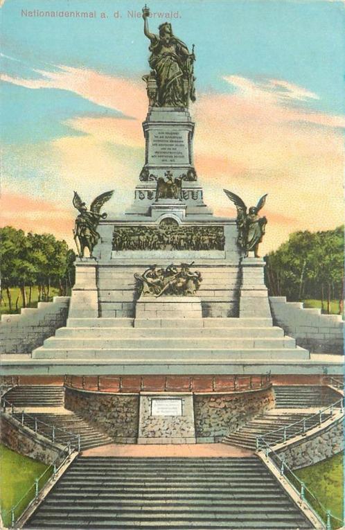 (701-398-009) Rudesheim Niederwalddenkmal, Verzamelen, Ansichtkaarten | Buitenland, Duitsland, Verzenden