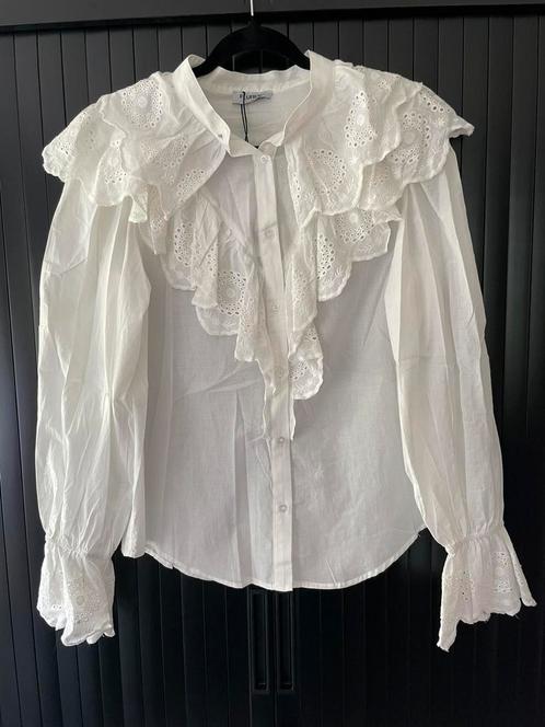 Stijlvolle blouse broderie Fluresk wit 36 -nieuw-, Kleding | Dames, Blouses en Tunieken, Nieuw, Maat 36 (S), Wit, Verzenden