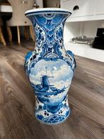Porceleyne Fles bijzondere antieke vaas delfts blauw, Antiek en Kunst, Ophalen of Verzenden