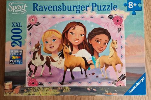 Puzzel spirit 200 stukjes compleet, Kinderen en Baby's, Speelgoed | Kinderpuzzels, Zo goed als nieuw, 6 jaar of ouder, Meer dan 50 stukjes