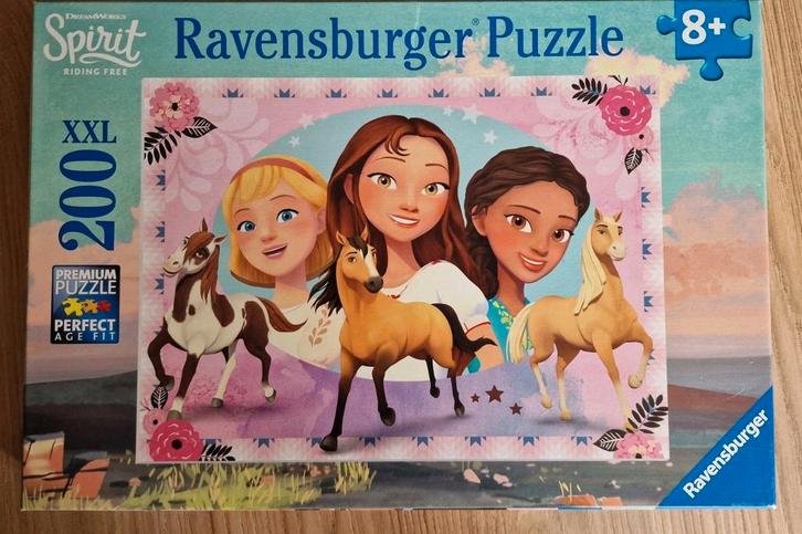 Puzzel spirit 200 stukjes compleet, Kinderen en Baby's, Speelgoed | Kinderpuzzels, Zo goed als nieuw, 6 jaar of ouder, Meer dan 50 stukjes