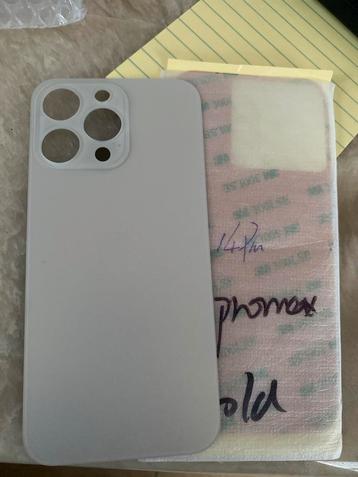 Iphone pro max 14 achterkant gold beschikbaar voor biedingen