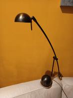 Vintage bronzen orgel/bureaulamp met twee lichtsterktes, Gebruikt, 50 tot 75 cm, Vintage, Ophalen of Verzenden