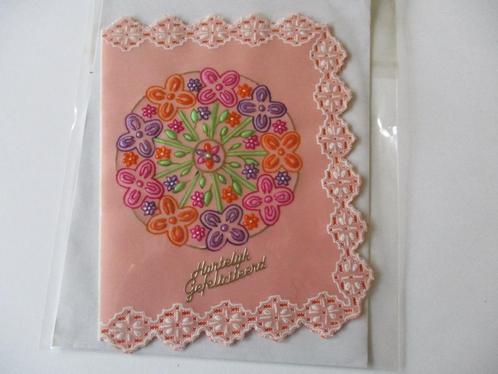 nr 34 pergamano mandala felicitatie kaart, Hobby en Vrije tijd, Kaarten | Zelfgemaakt, Nieuw, Overige thema's, Ophalen of Verzenden