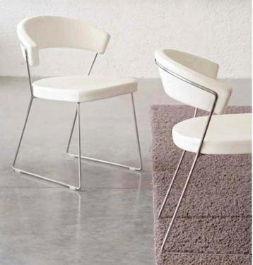 Calligaris leren stoelen - set van 4 beschikbaar voor biedingen