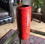 West Germany vaas rood, Ophalen of Verzenden, Zo goed als nieuw, Aardewerk of Porselein, Minder dan 50 cm