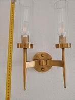 Klassieke wandlamp met Glazen Cilinders, Ophalen of Verzenden, Zo goed als nieuw, Glas