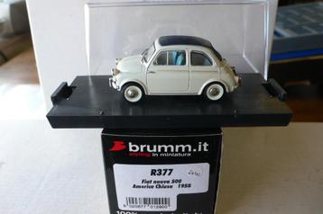 fiat 500 1958 - amerikaans exportmodel-brumm 1/43 nu 18 euro beschikbaar voor biedingen