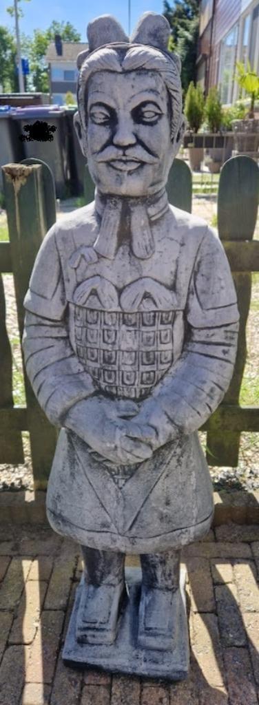 Krijger uit het Leger van Xian 105 cm NU, Tuin en Terras, Tuinbeelden, Nieuw, Overige typen, Beton, Ophalen
