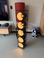 Industriele stoeren metalen lamp met 5 kappen, Ophalen, Gebruikt