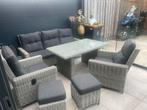 Prachtige rotan tuinset met kussens - z.g.a.n., Tuin en Terras, Tuinsets en Loungesets, Ophalen, 5 zitplaatsen, Rotan, Zo goed als nieuw