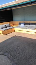 Houten loungebank kussens inbegrepen, Ophalen, Gebruikt, Meer dan 8 zitplaatsen, Loungeset