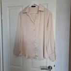 Pescara Satijnen Blouse - Maat XL - Birch (Beige), Kleding | Dames, Blouses en Tunieken, Beige, Maat 46/48 (XL) of groter, Pescara
