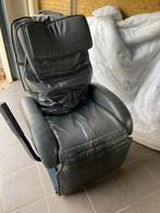 Grijs lederen massagestoel Family, Ophalen, Zo goed als nieuw, 75 tot 100 cm