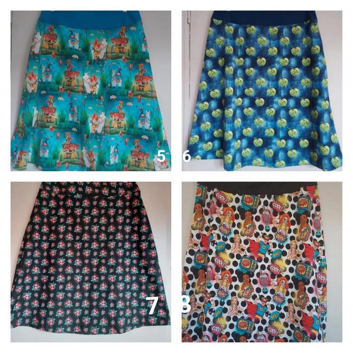 4 a lijn rokjes zelf gemaakt van tricot, Kleding | Dames, Rokken, Nieuw, Zwart, Ophalen of Verzenden