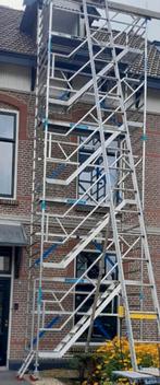 trappen toren 10.20 werkhoogte compleet op passende aan.h, Doe-het-zelf en Verbouw, Steigers, Nieuw, Ophalen of Verzenden, Euroscaffold