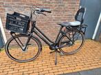 Gazelle Damesfiets 54 inch met krat en kinderzitje, Ophalen, Mandje, Gazelle, 1 zitje