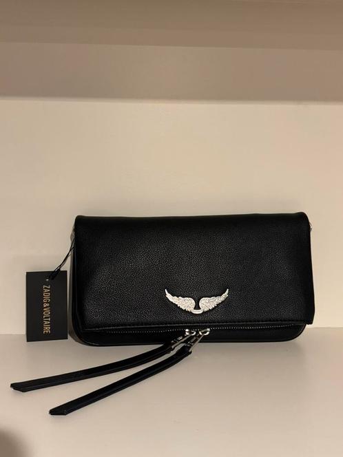 Zadig & Voltaire tas zwart met zilver, Sieraden, Tassen en Uiterlijk, Portemonnees, Zo goed als nieuw, Zwart, Ophalen