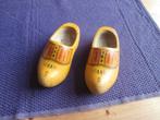 oude klompen kinder klomp geel houten schoenen kind retro, Ophalen of Verzenden