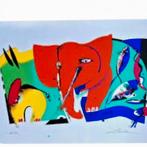 Alfred Gockel Zeefdruk - Jaren '90  104x71, Ophalen of Verzenden