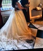Bruidsjurk met hoepel/petticoat, Ophalen of Verzenden, Zo goed als nieuw, Wit, Trouwjurk