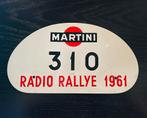 Martini Radio Rallye 1961 Plaque metalen rally schild, Verzamelen, Automerken, Motoren en Formule 1, Ophalen of Verzenden, Gebruikt