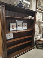Donker eiken extra brede boekenkast, Huis en Inrichting, Kasten | Boekenkasten, Ophalen, 25 tot 50 cm, 50 tot 100 cm, 200 cm of meer